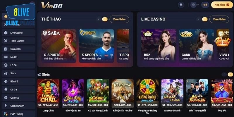 Giới thiệu khái quát sân chơi Vin88